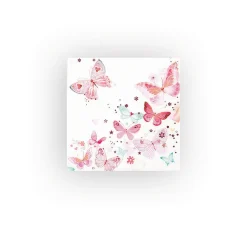 HOME FASHION Frühling|Serviettentechnik>Serviette "Schöne Schmetterlinge", rose