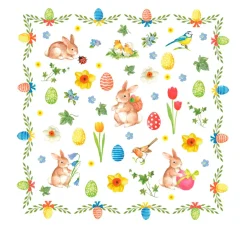 Ambiente Ostern|Serviettentechnik>Serviette "Süße Osterhasis"
