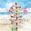 Ambiente Serviettentechnik|Maritim>Serviette "Seaside Signs"