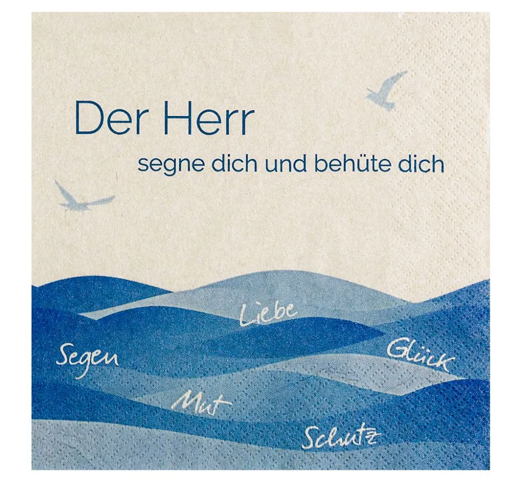 HOME FASHION Anlässe|Serviettentechnik>Serviette "Segen"