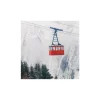 Ambiente Winter|Serviettentechnik>Serviette "Ski Gondel"