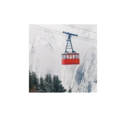 Ambiente Winter|Serviettentechnik>Serviette "Ski Gondel"