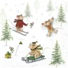IHR Winter|Serviettentechnik>Serviette "Snow Fun"