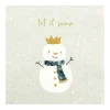 HOME FASHION Serviettentechnik|Winter>Serviette "Snowman King"