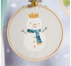 HOME FASHION Serviettentechnik|Winter>Serviette "Snowman King"