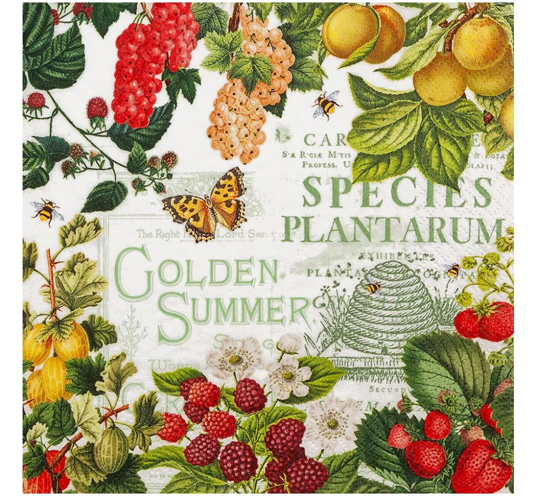 HOME FASHION Sommer|Serviettentechnik>Serviette "Summer Fruits"