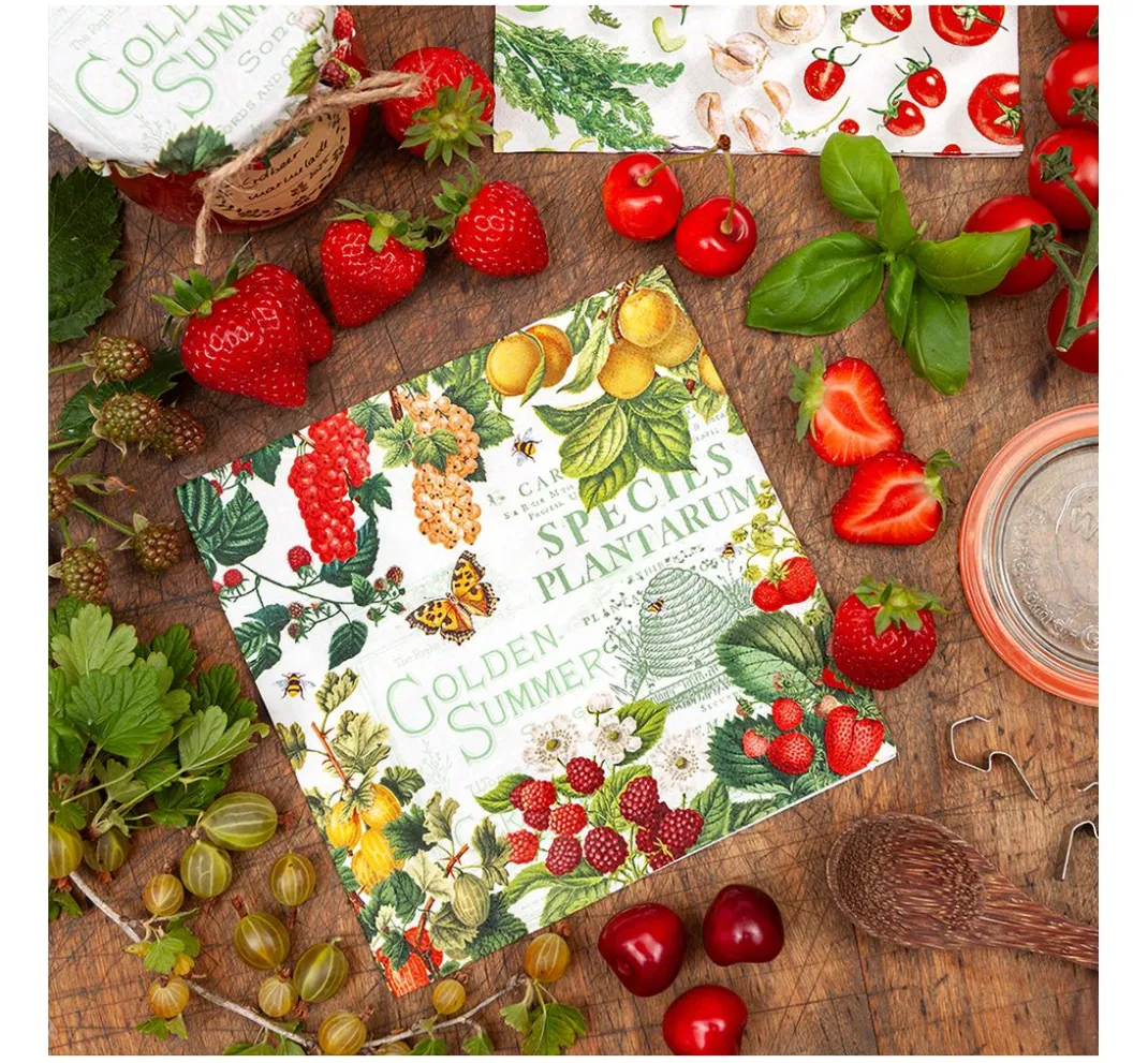 HOME FASHION Sommer|Serviettentechnik>Serviette "Summer Fruits"