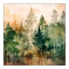 Ambiente Herbst|Alltäglich>Serviette "Tannenwald Watercolor"