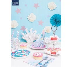 HOME FASHION Alltäglich|Serviettentechnik>Serviette "Wasserfarben" Pastell