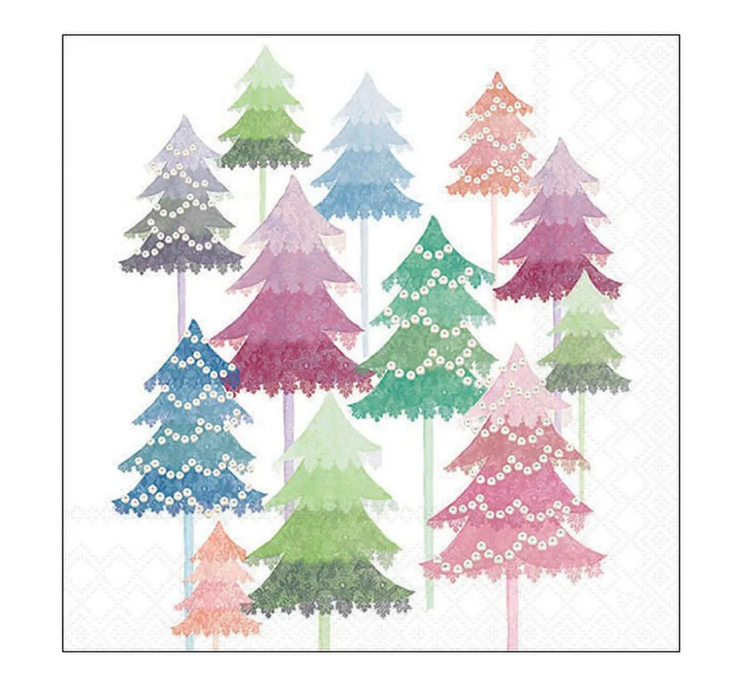 Ambiente Weihnachten>Serviette "Watercolor Trees"