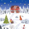 Paper+Design Serviettentechnik|Weihnachten>Serviette "Weihnachten im Dorf"