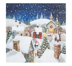 HOME FASHION Winter|Serviettentechnik>Serviette "Weihnachtsgeschichte"