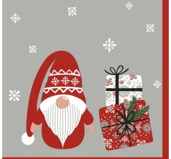 Paper+Design Serviettentechnik|Weihnachten>Serviette "Wichtel mit Geschenken"