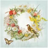 Ambiente Frühling|Serviettentechnik>Serviette "Wildblumenkranz"