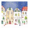 HOME FASHION Weihnachten|Serviettentechnik>Serviette "Winter Village"