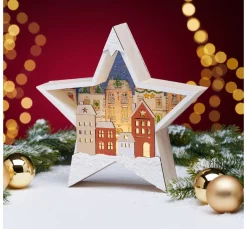 HOME FASHION Weihnachten|Serviettentechnik>Serviette "Winter Village"