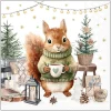 Ambiente Winter|Serviettentechnik>Serviette "Wooly"