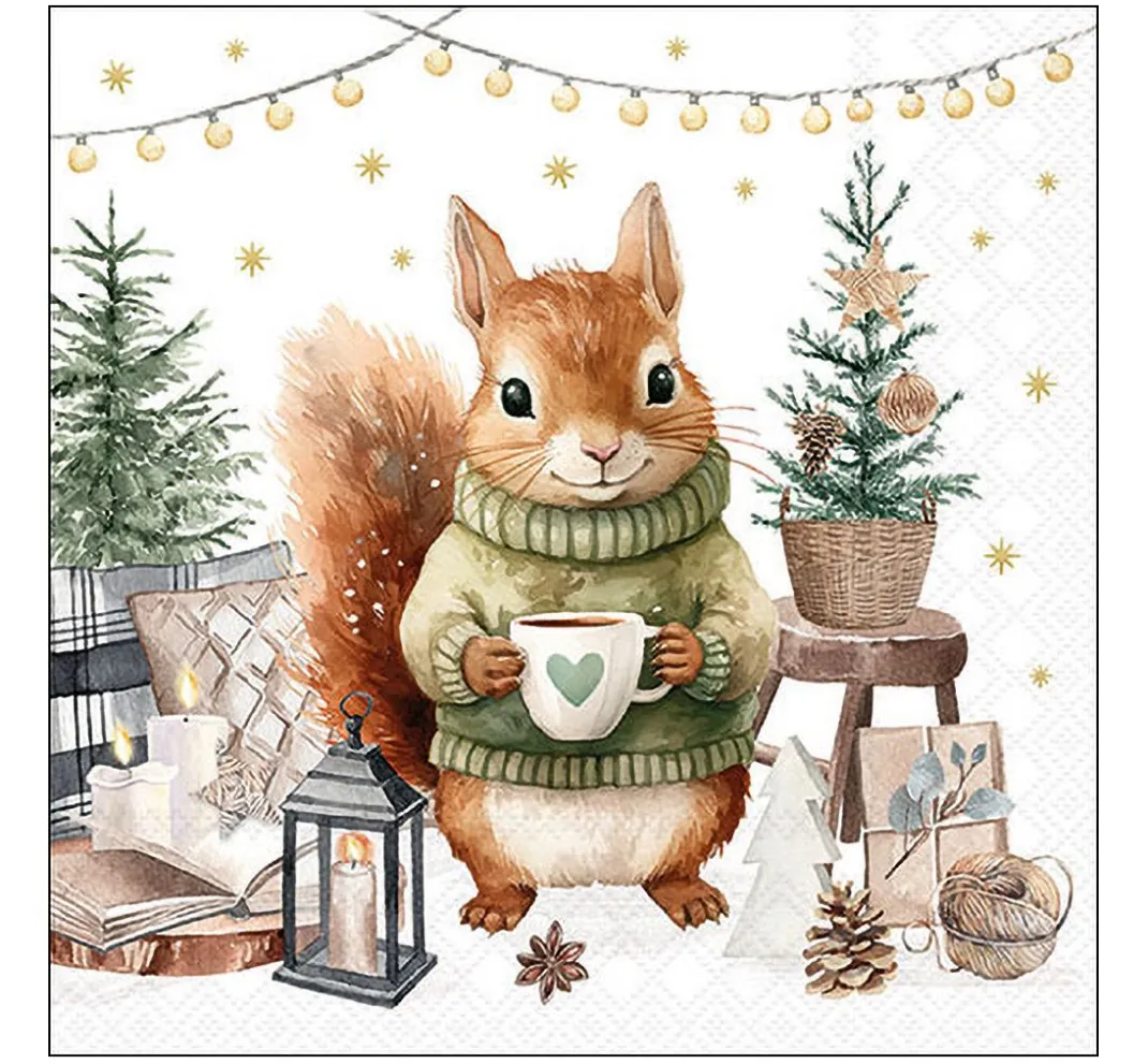 Ambiente Winter|Serviettentechnik>Serviette "Wooly"
