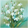 Ambiente Frühling|Serviettentechnik>Serviette "Zarte Schneeglöcken"