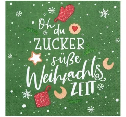 HOME FASHION Serviettentechnik|Weihnachten>Serviette "Zuckersüße Zeit"