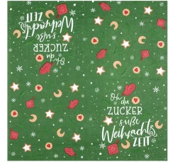 HOME FASHION Serviettentechnik|Weihnachten>Serviette "Zuckersüße Zeit"