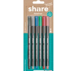 Kinder share Stifte & Marker|Stifte>Fineliner, 6er-Set