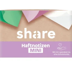 share Spezialpapier & -Karton|Farb- & Motivblöcke>Haftnotizblock Mini, 6x100 Blatt