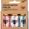 folia Siegelstempel &-Wachs|Wachsfarbe>Siegelwachs-Perlen "Pastel"