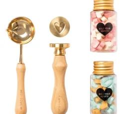 folia Siegelstempel &-Wachs>Siegelwachs-Set "Pastel Love"