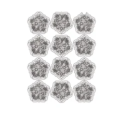 URSUS Papier-Bastelsets|Bastelsets>Silhouetten-Kugeln "Blumen''