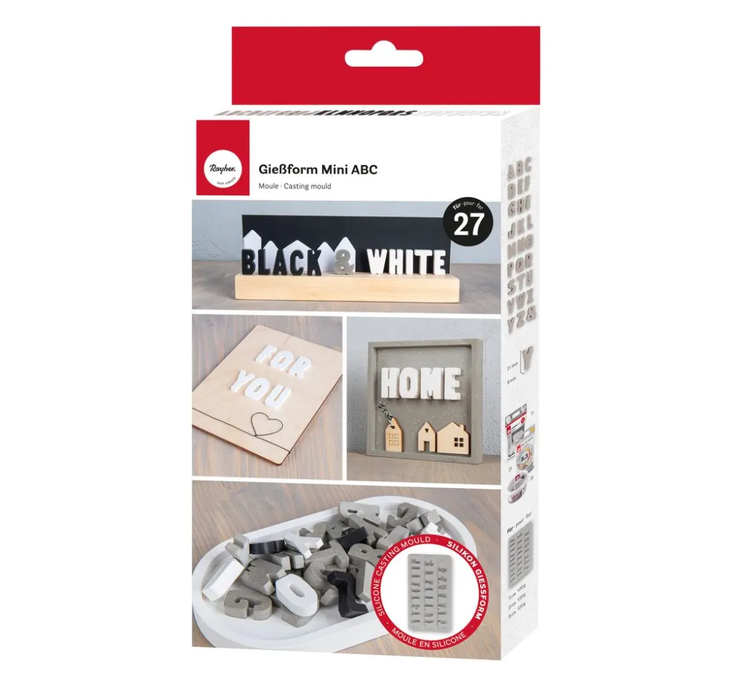 Rayher Gießformen>Silikon Gießform "Mini ABC"