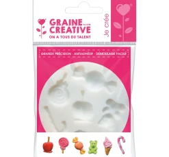 Graine Creative Gießformen>Silikon Gießform Mini "Bonbons"