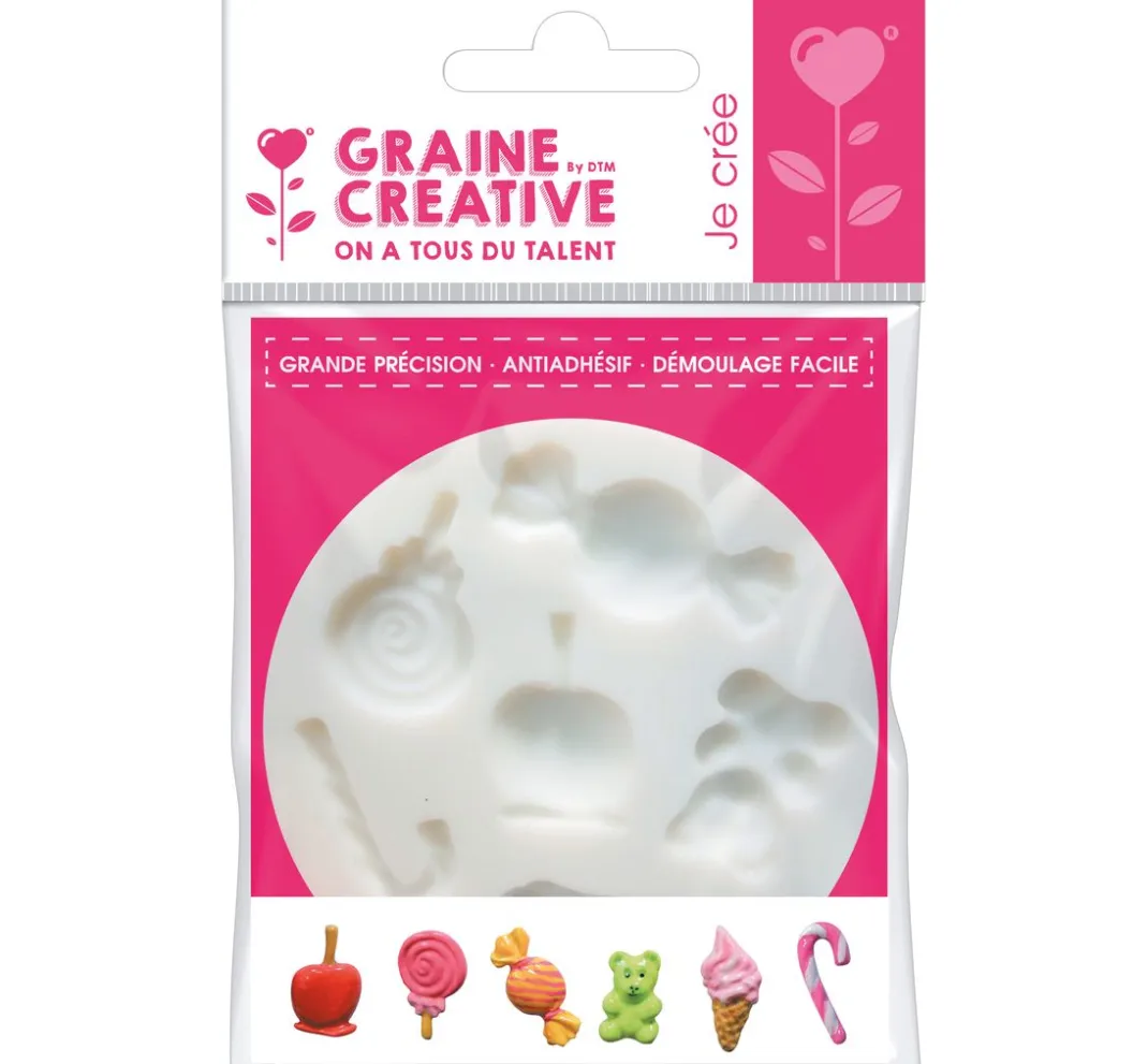Graine Creative Gießformen>Silikon Gießform Mini "Bonbons"