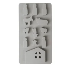 Rayher Figuren|Gießformen>Silikon Gießform "Mini Krippe"