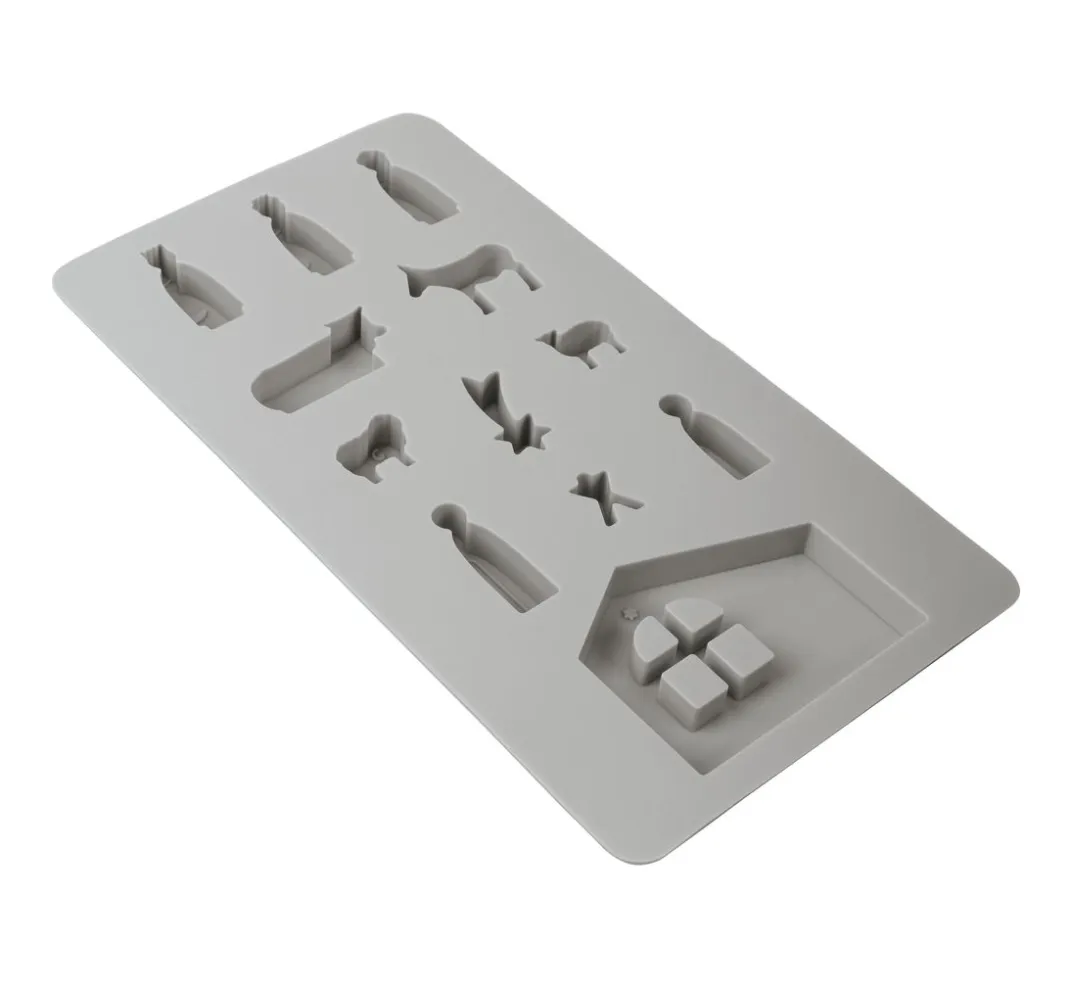 Rayher Figuren|Gießformen>Silikon Gießform "Mini Krippe"