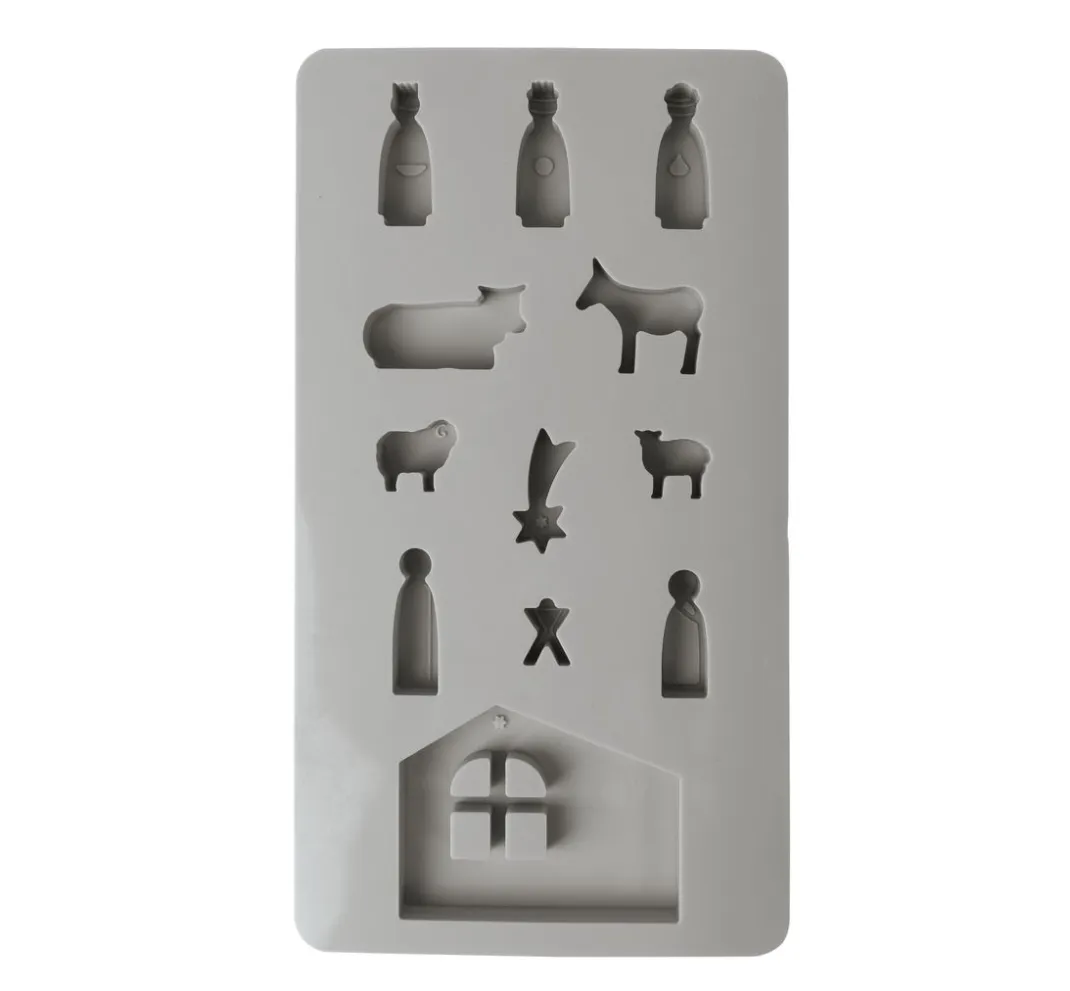 Rayher Figuren|Gießformen>Silikon Gießform "Mini Krippe"