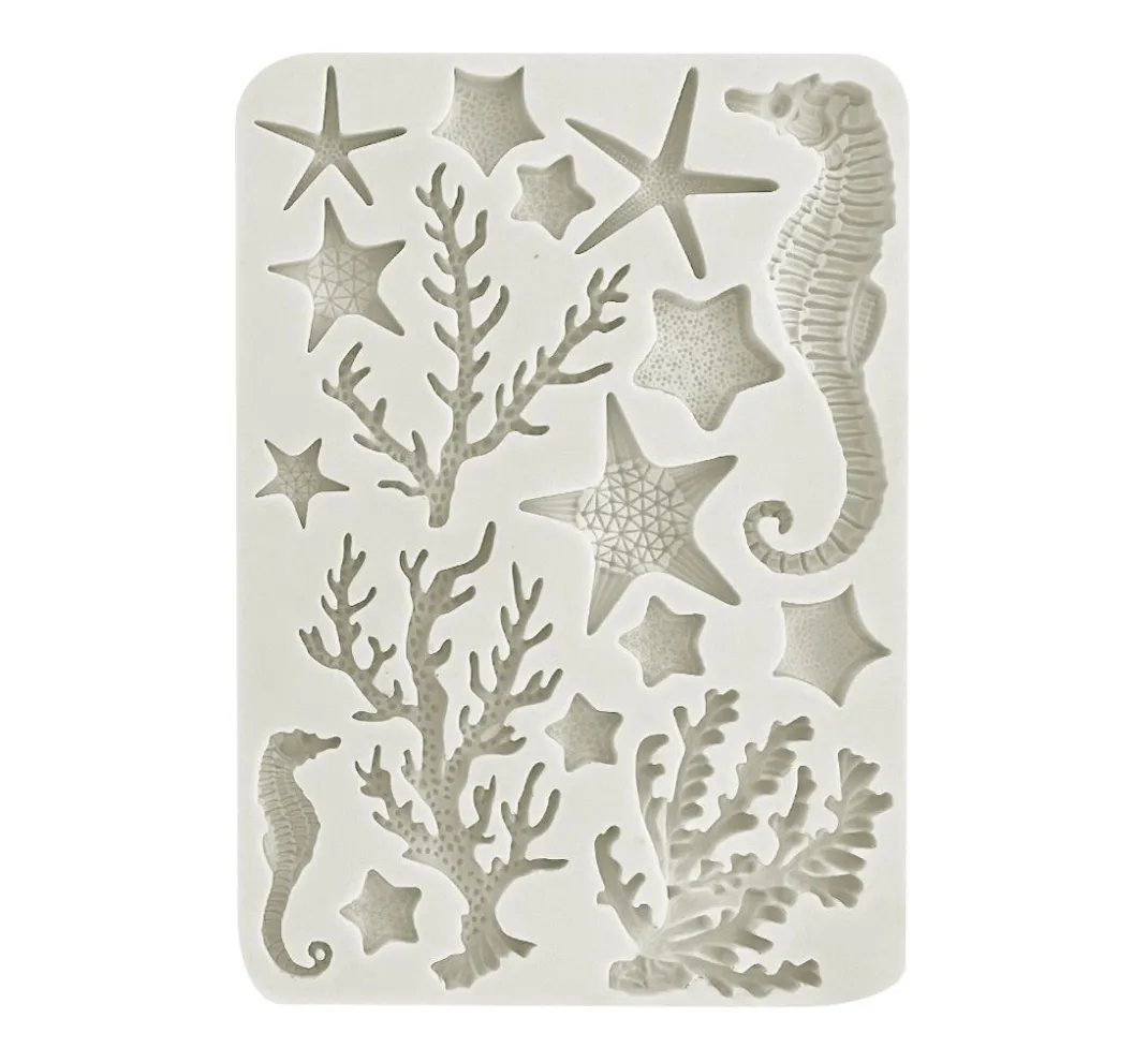 Stamperia Gießformen>Silikon Gießform "Sea Land - Corals"