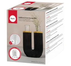 Rayher Gießformen>Silikon Gießform "U-Form Vase geriffelt"