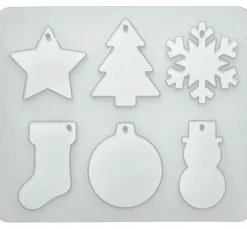 GLOREX Gießformen>Silikon Gießform "Weihnachtsformen"