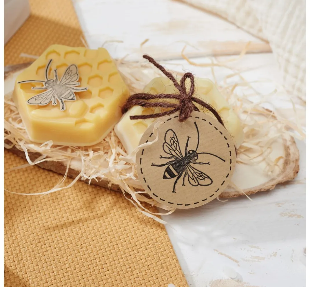 HobbyFun Seifen-Design|Gießformen>Silikon Gießform "XL Bienenwaben"