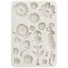 Stamperia Gießformen>Silikonform A5 "Furry Friends - Flowers"