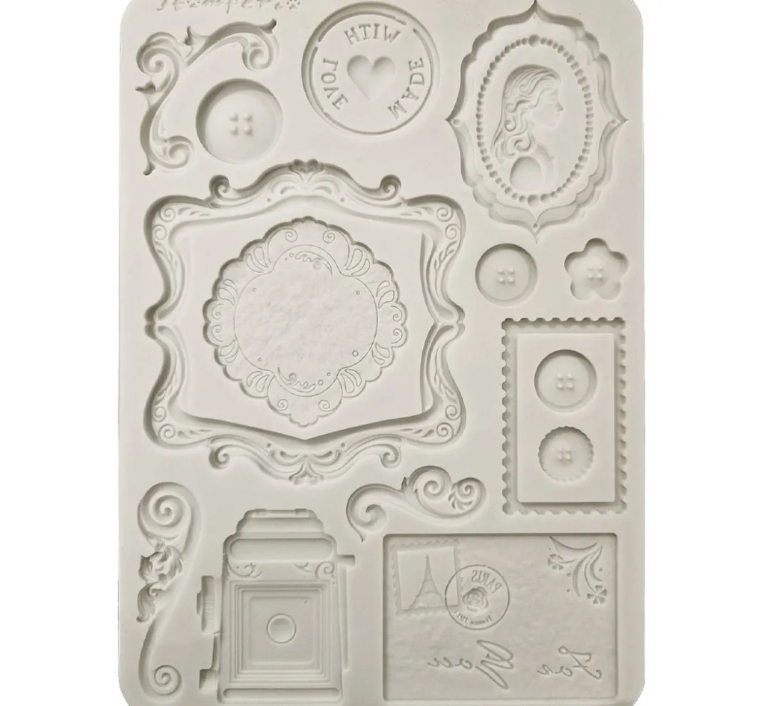 Stamperia Gießformen>Silikonform A5 "Quiet Days - Plates"