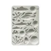 Stamperia Gießformen>Silikonform A5 "Silent Sea - Shells & Fish"