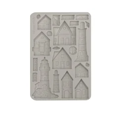 Stamperia Gießformen>Silikonform A5 "Silent Sea - Lighthouse"