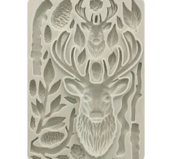Stamperia Gießformen>Silikonform A5 "The Owl's House - Deer"