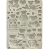 Stamperia Gießformen>Silikonform A5 "The Owl's House - Teddy & Bears"