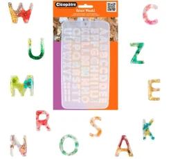 Cléopâtre Schmuck Gießen|Gießformen>Silikonform für Gießharz "Alphabet"
