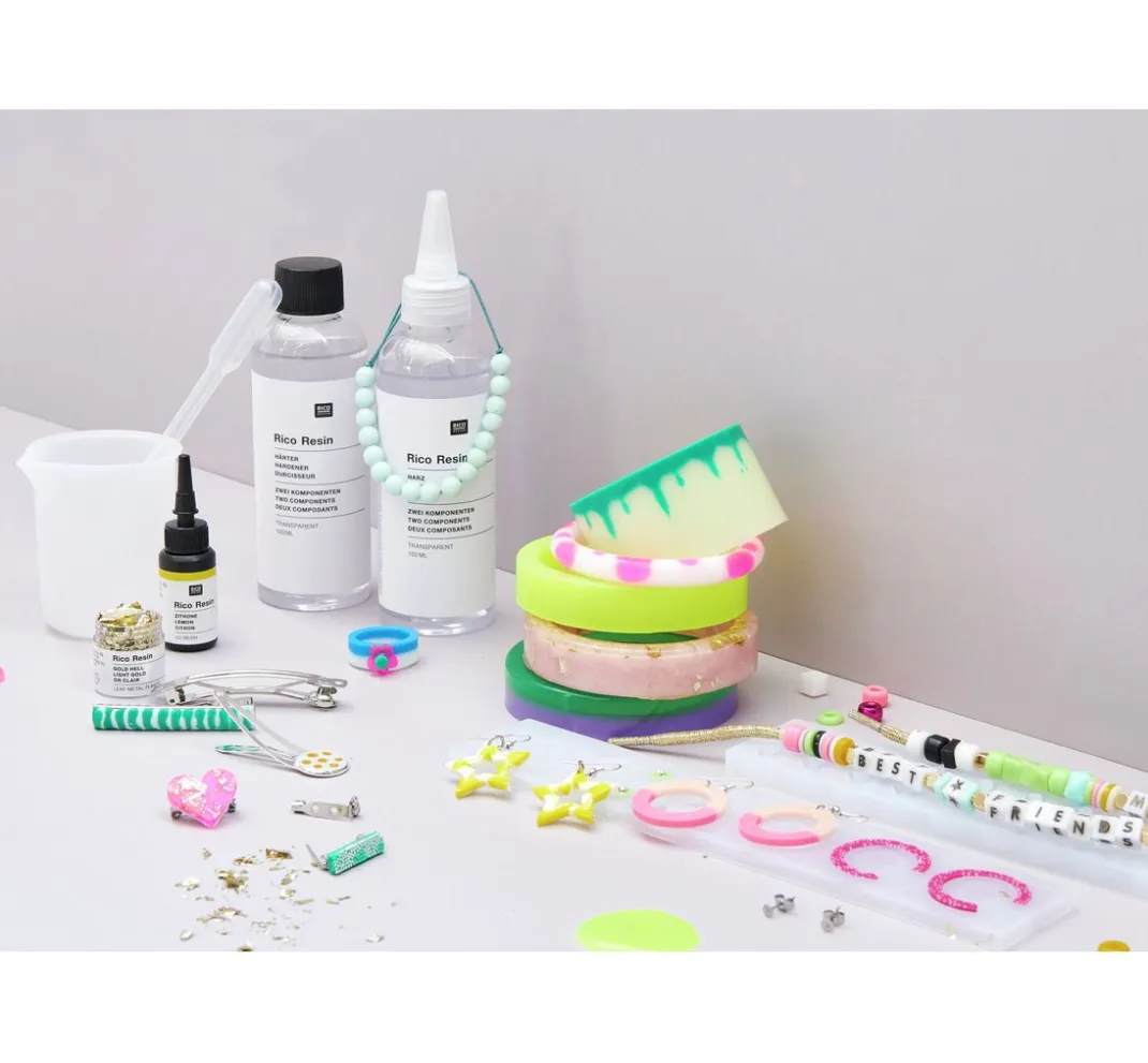 Rico Design Schmuck Gießen|Gießformen>Silikonform für Schmuck "Broschen und Haarspangen"