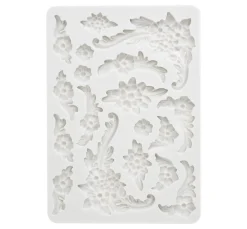 Stamperia Gießformen>Silikonform "Precious - Blumen Ornamente"