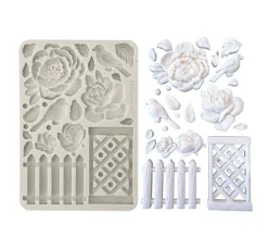 Stamperia Gießformen>Silikon-Gießform "House of Roses"